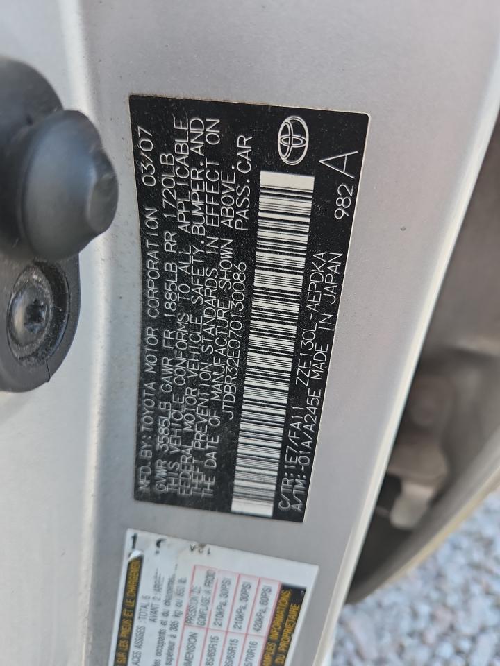 2007 TOYOTA COROLLA