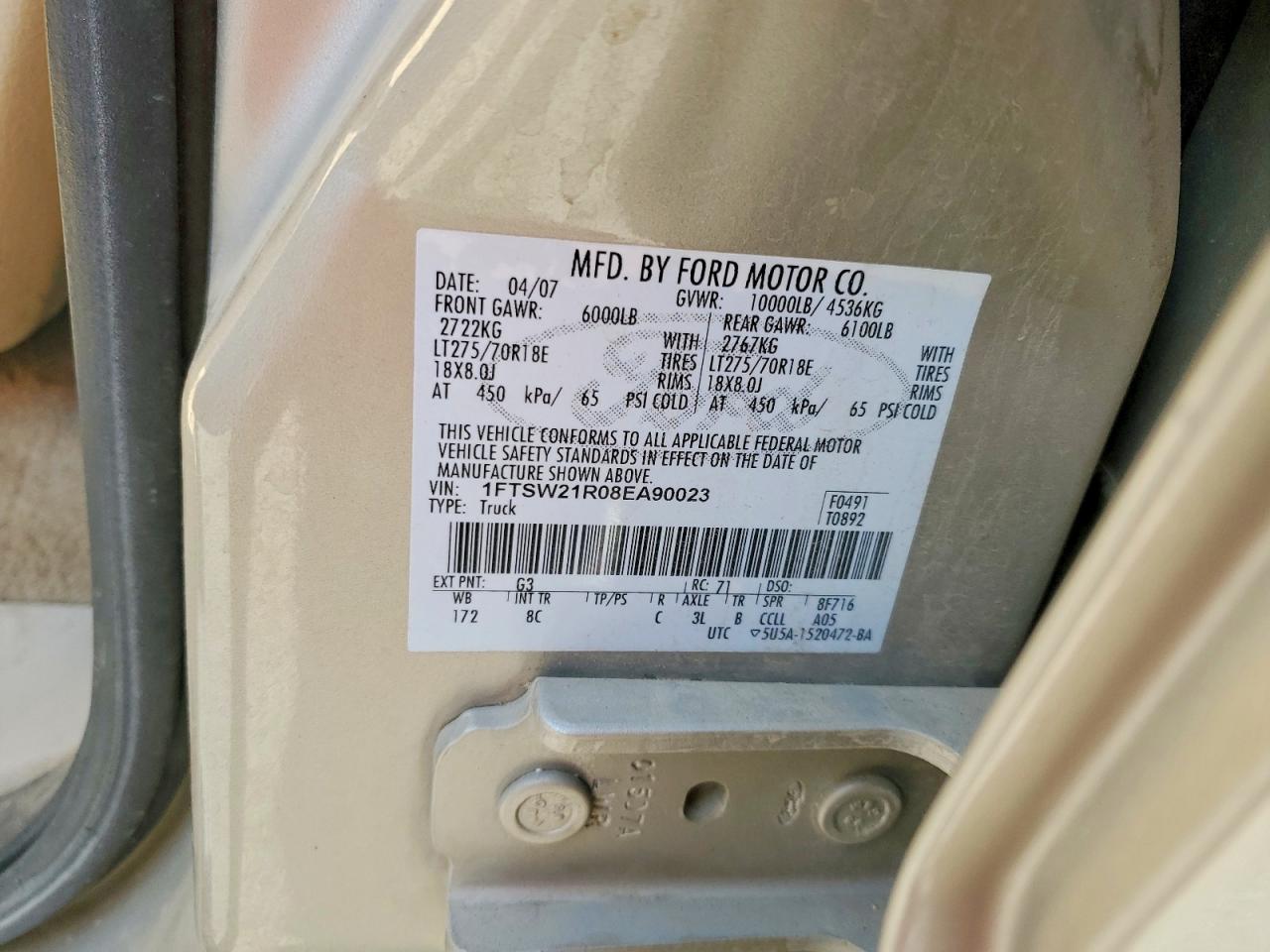 2008 FORD F250