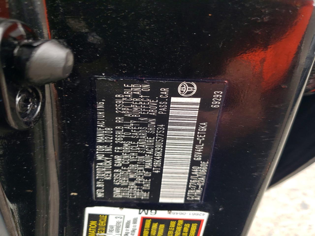 2009 TOYOTA CAMRY