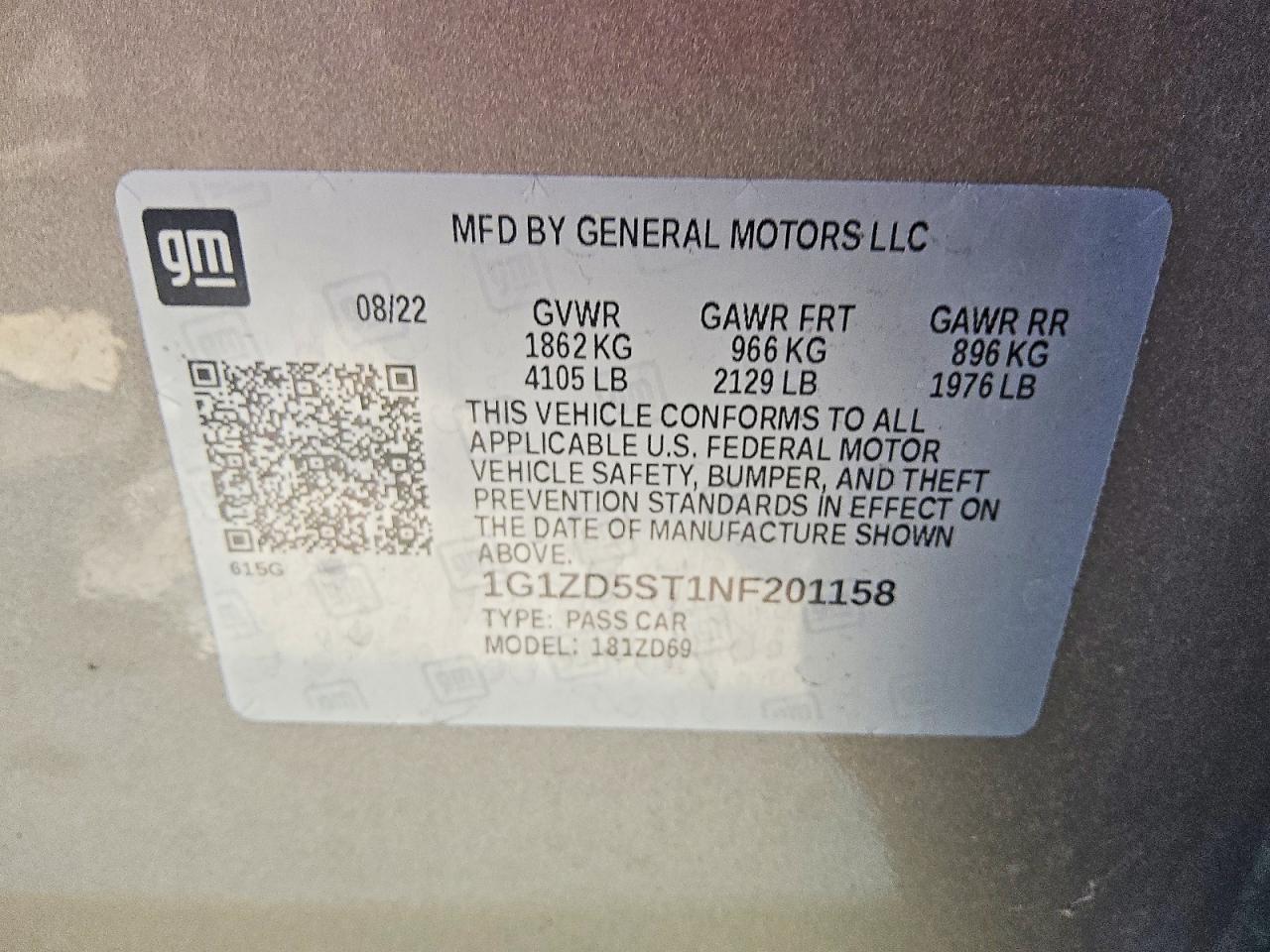2022 CHEVROLET MALIBU