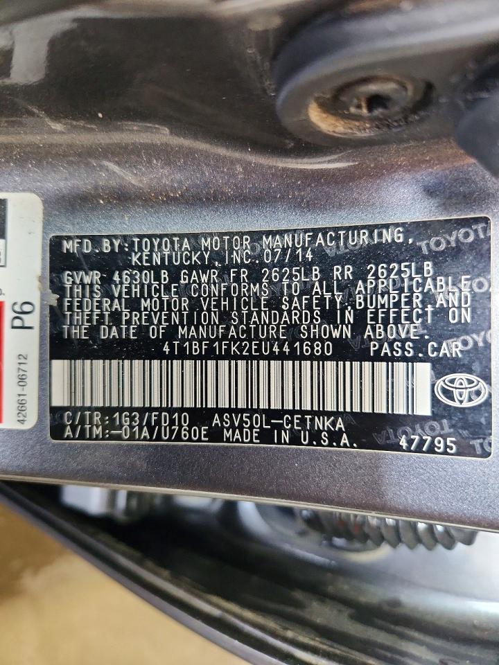 2014 TOYOTA CAMRY