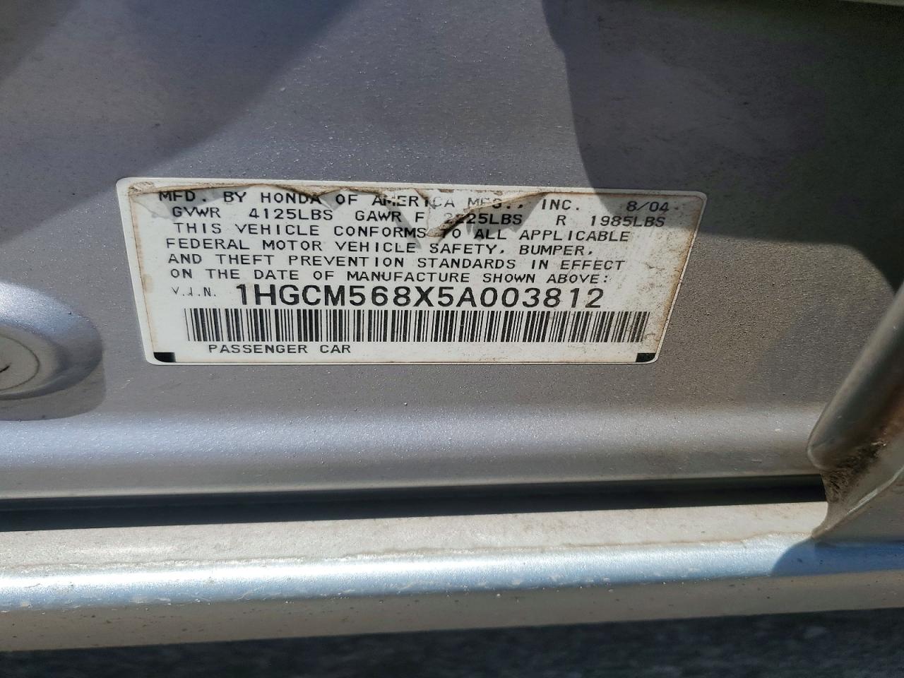 2005 HONDA ACCORD