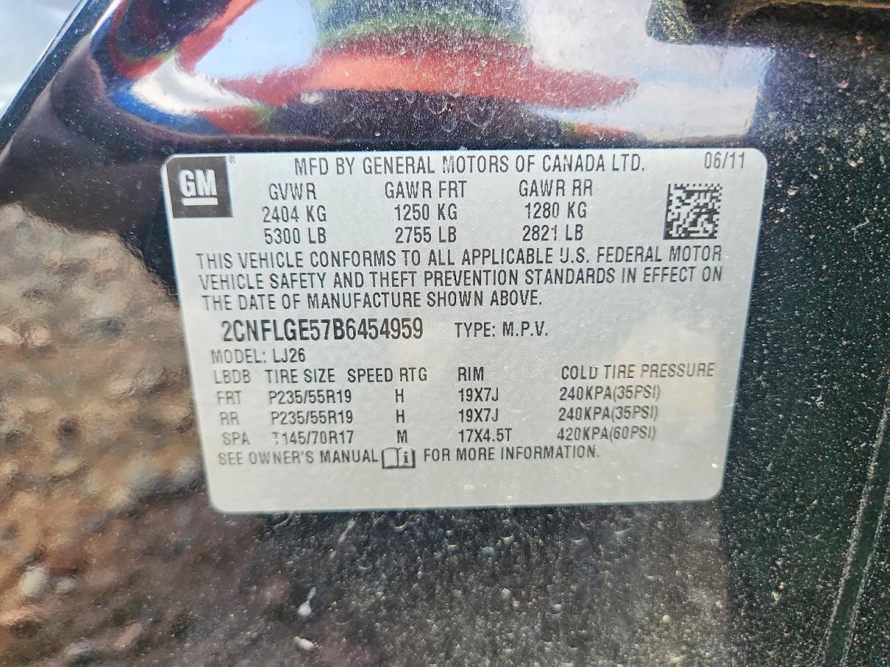 2011 CHEVROLET EQUINOX