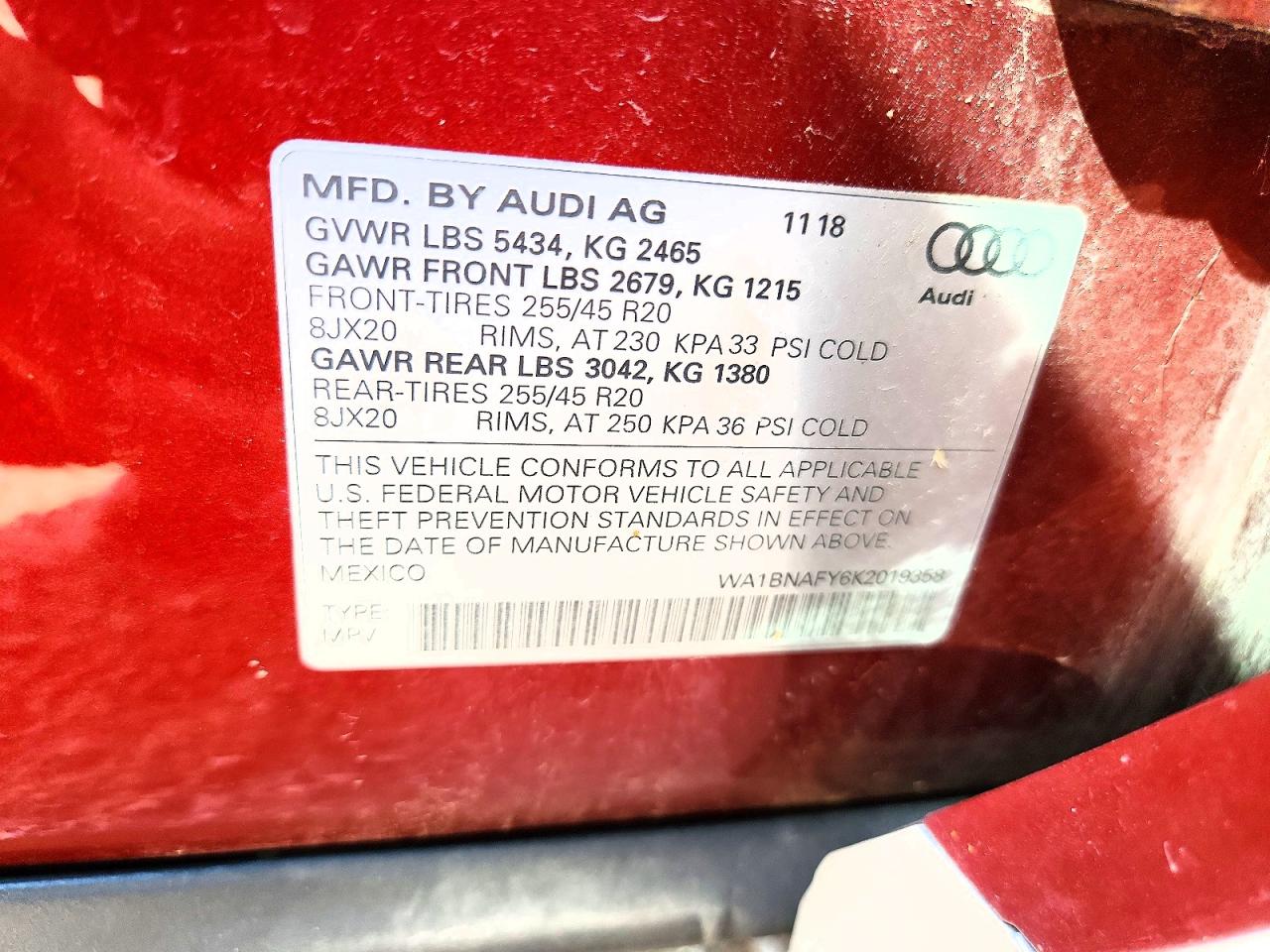 2019 AUDI Q5