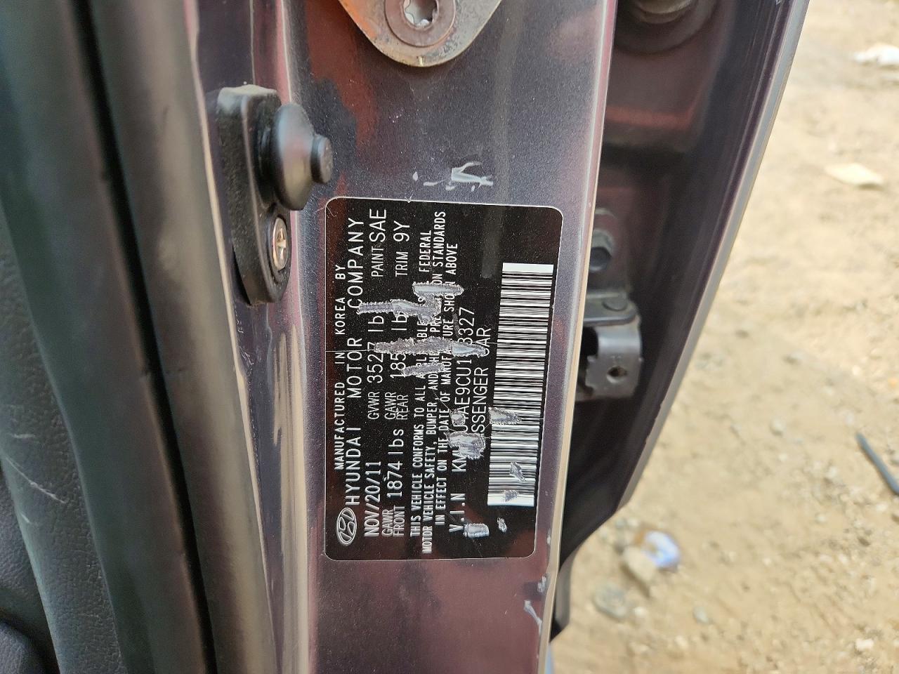 2012 HYUNDAI ACCENT