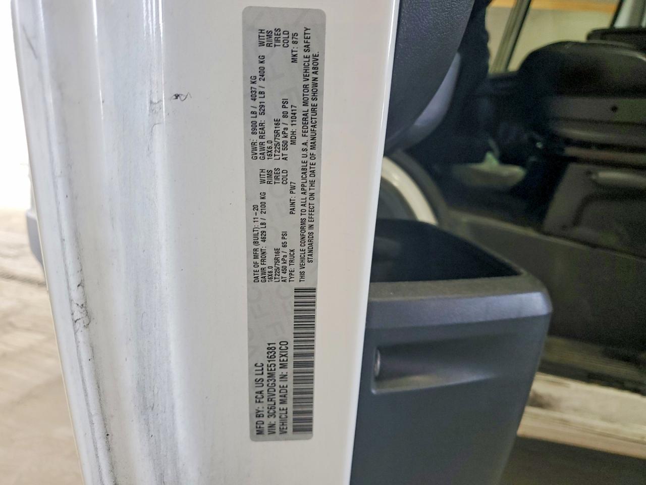 2021 RAM PROMASTER