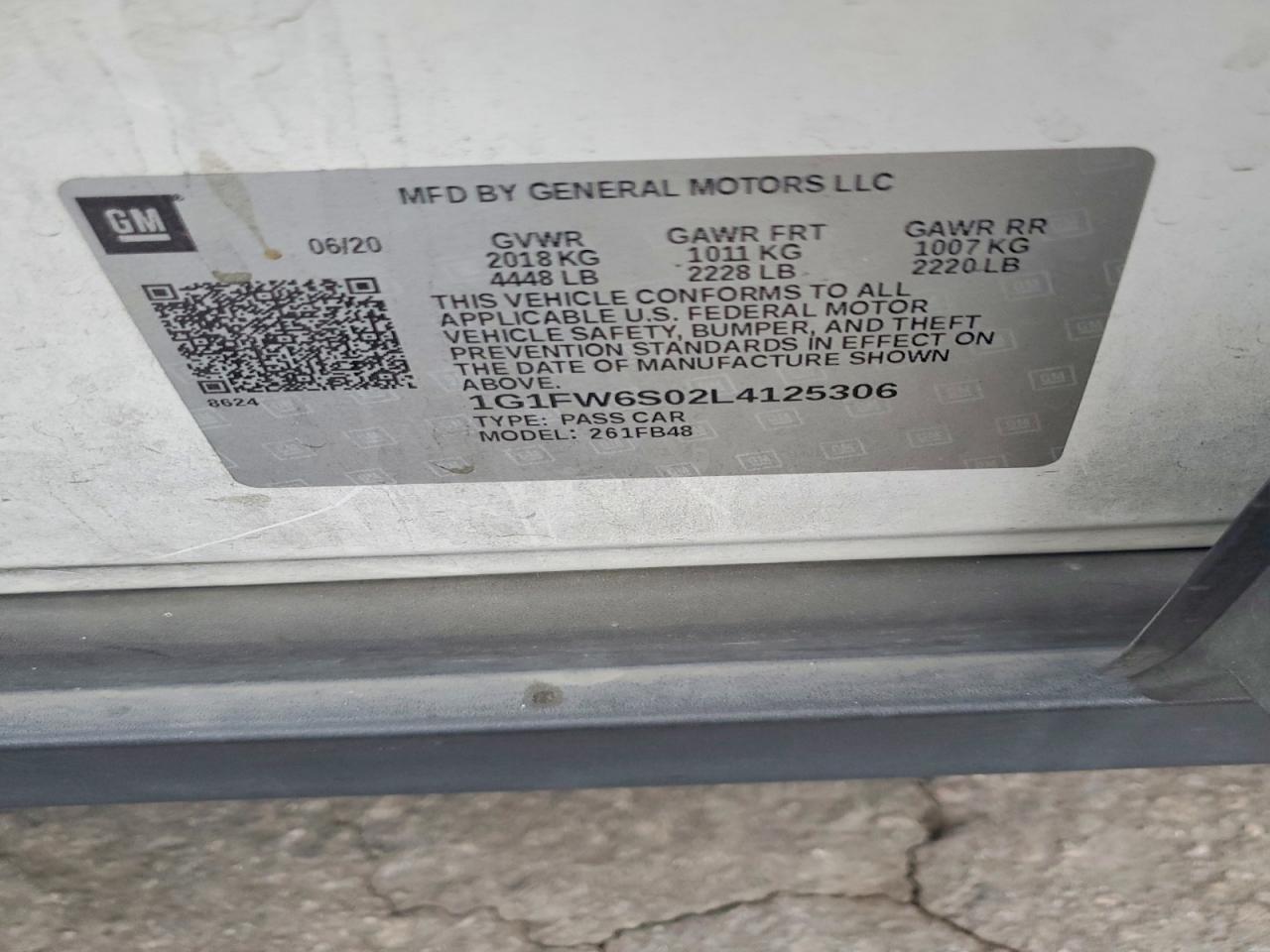 2020 CHEVROLET BOLT