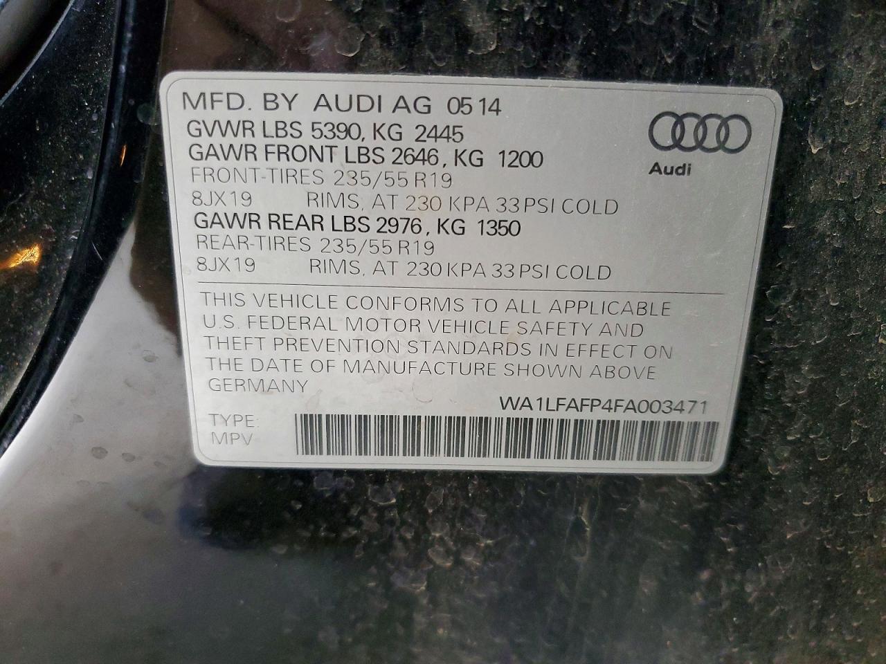 2015 AUDI Q5