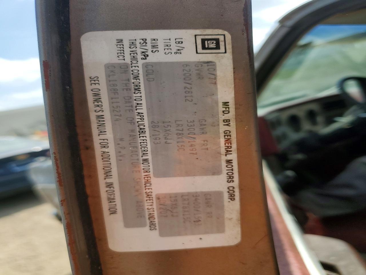 1978 CHEVROLET BLAZER