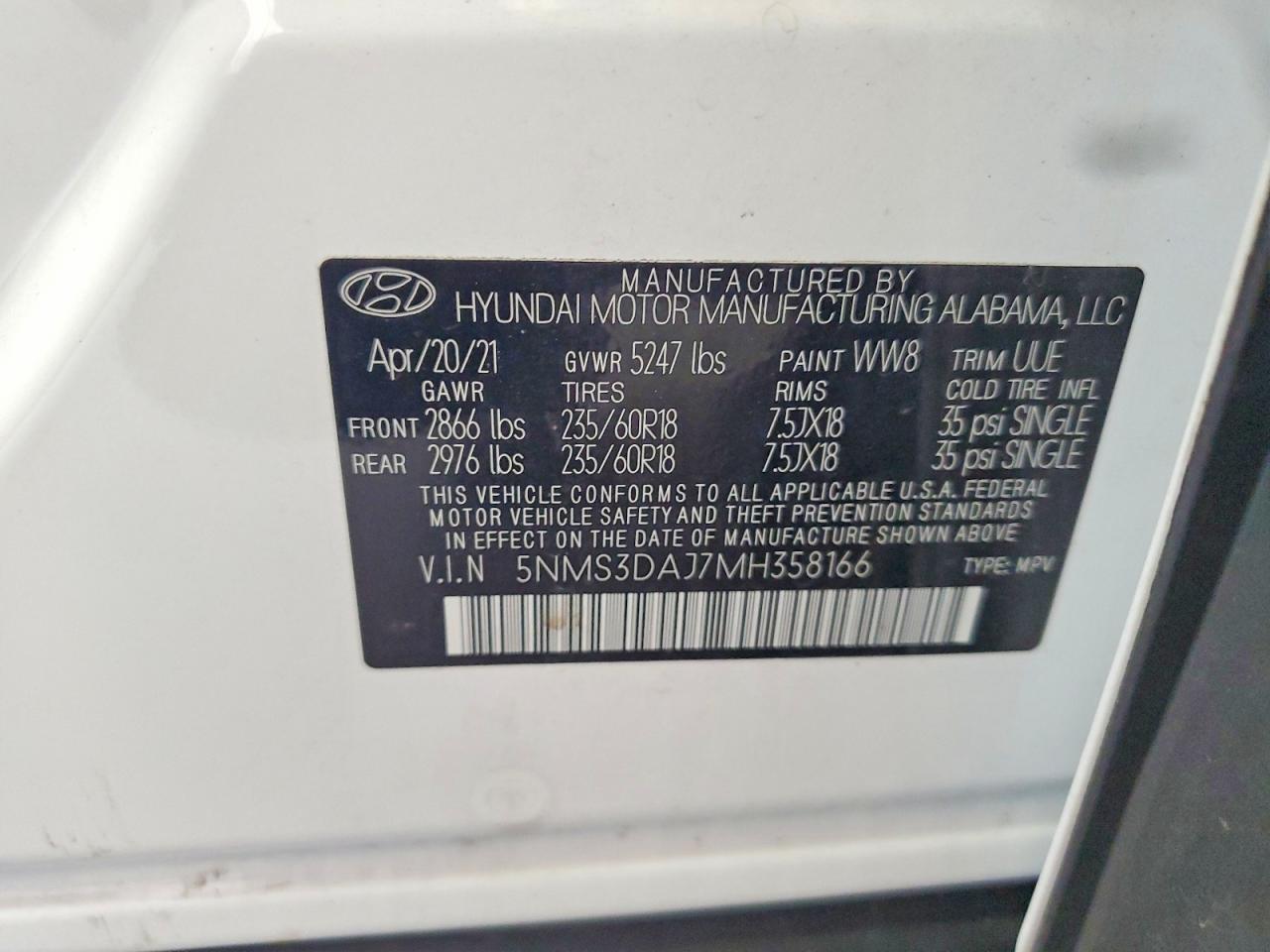 2021 HYUNDAI SANTA FE