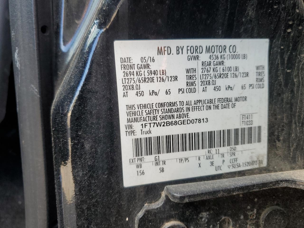 2016 FORD F250