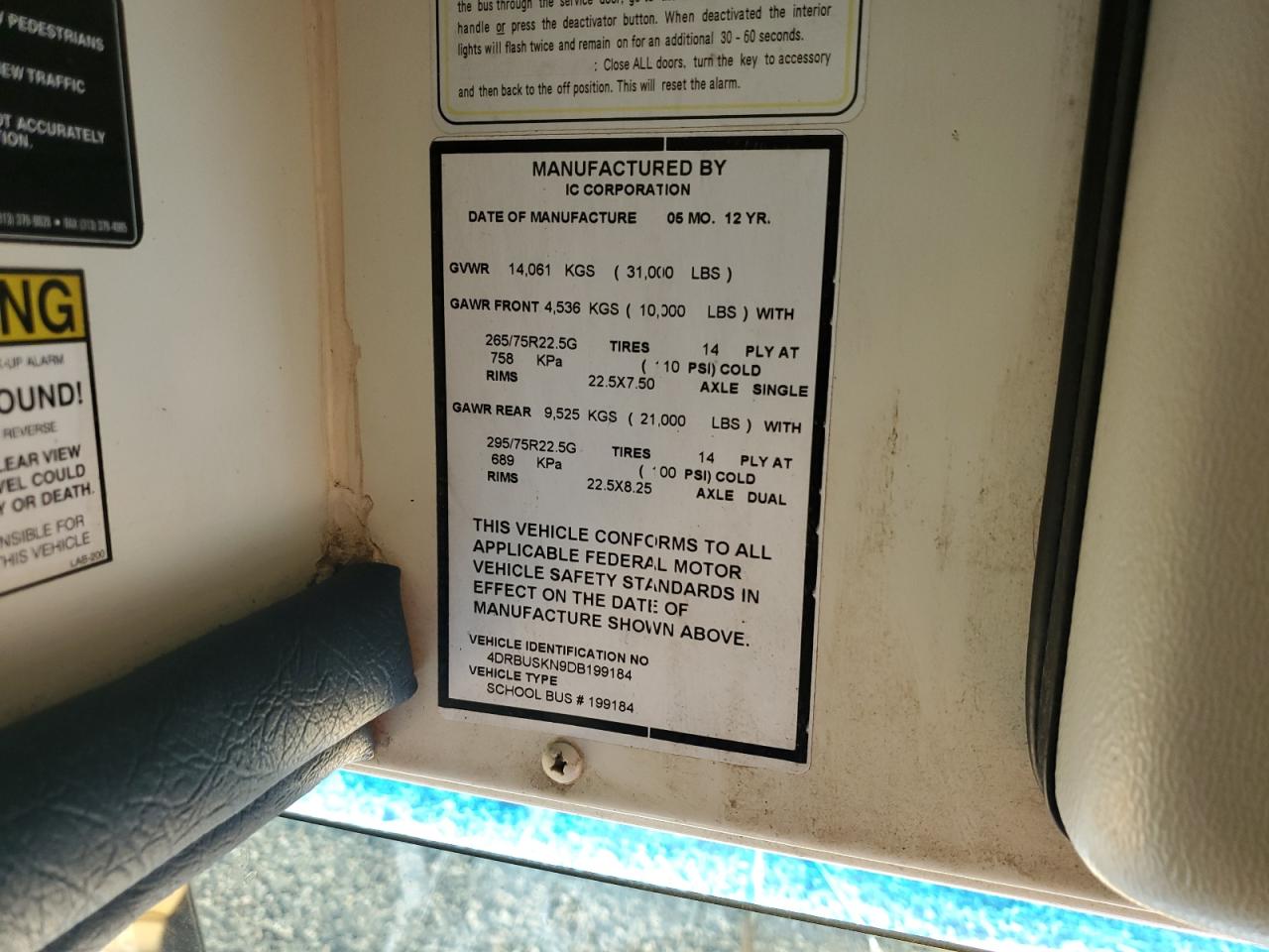 2013 IC CORPORATION CE SERIES