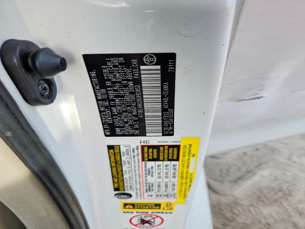 2009 TOYOTA CAMRY
