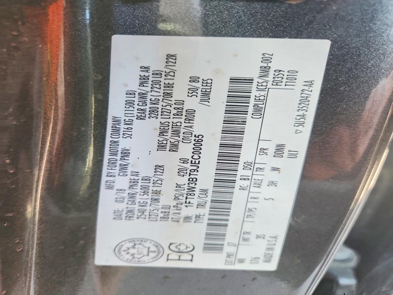 2018 FORD F350