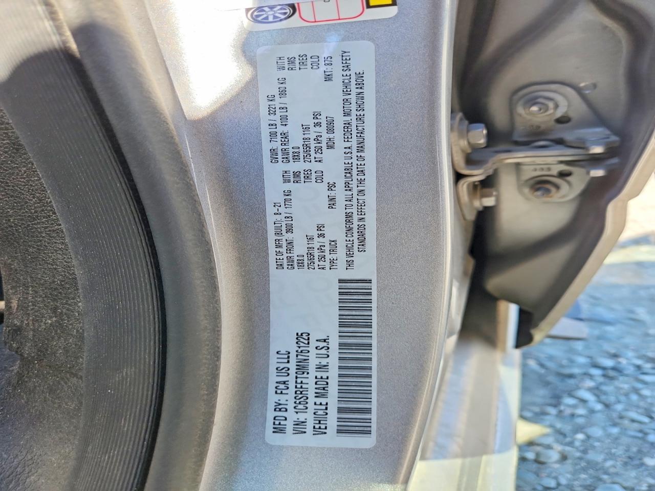 2021 RAM 1500
