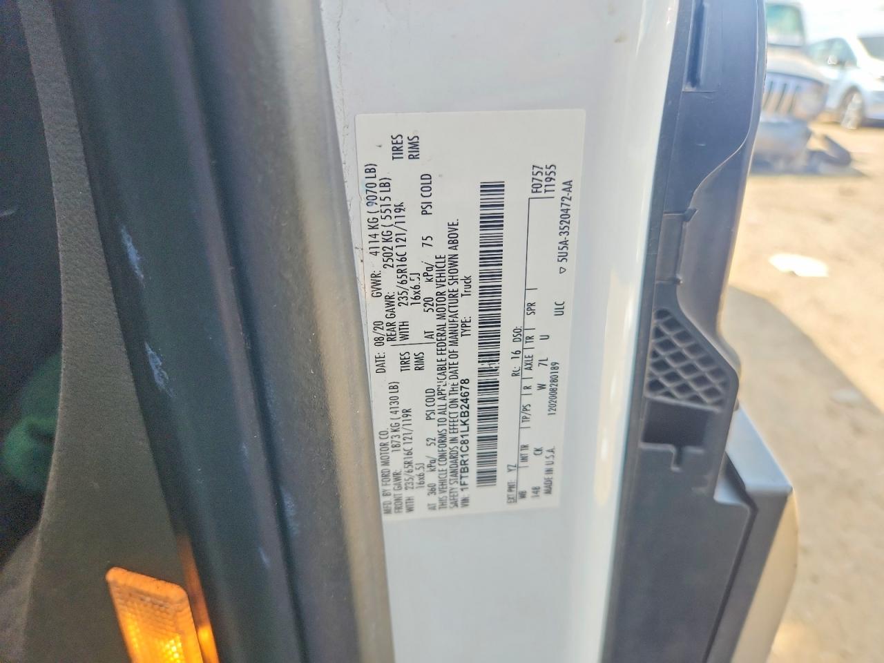 2020 FORD TRANSIT