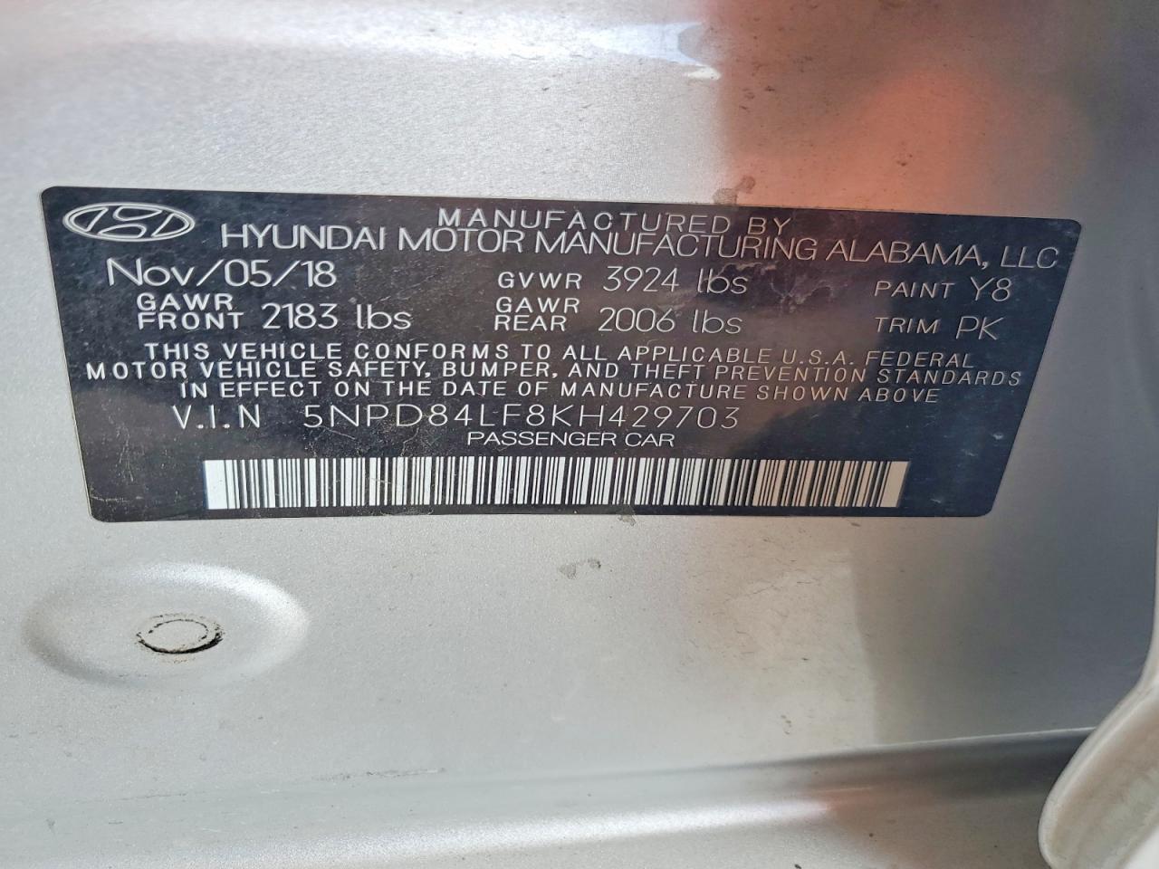 2019 HYUNDAI ELANTRA