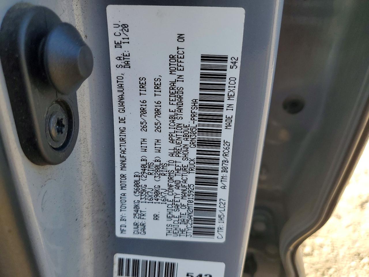 2021 TOYOTA TACOMA