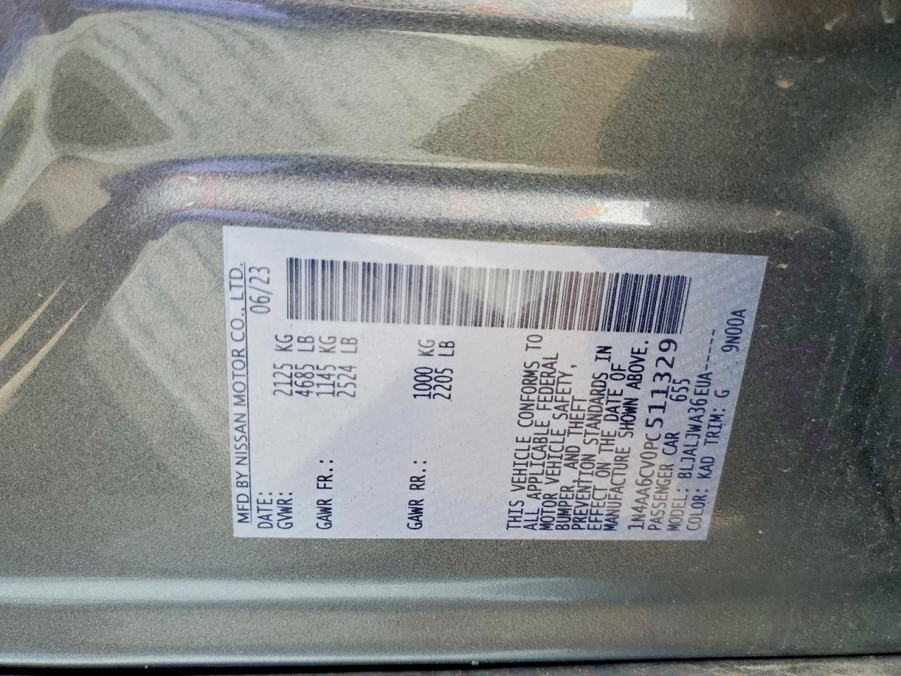 2023 NISSAN MAXIMA