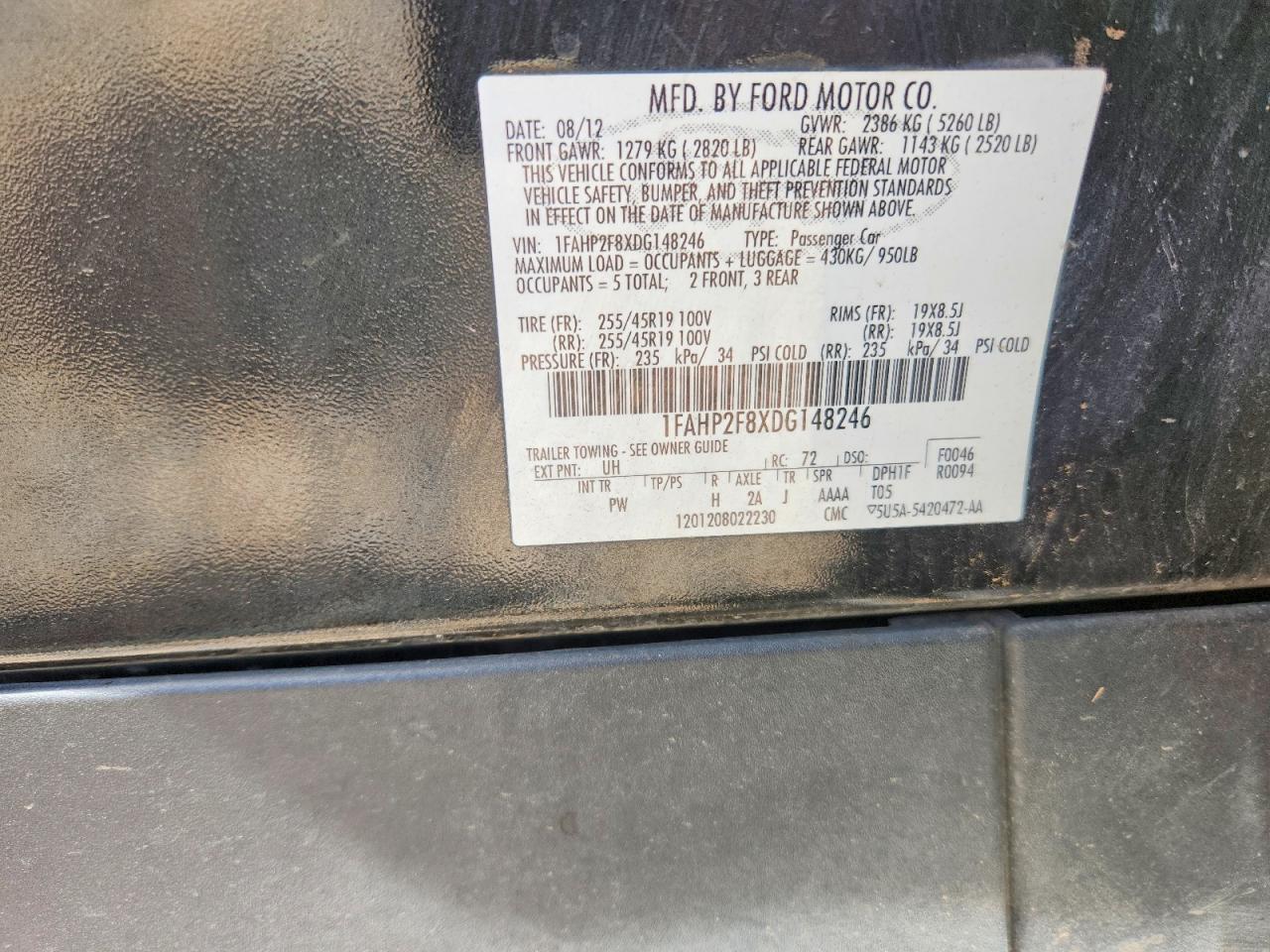 2013 FORD TAURUS