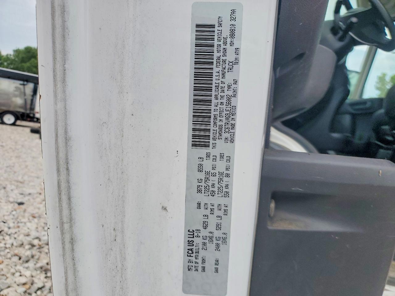 2018 RAM PROMASTER