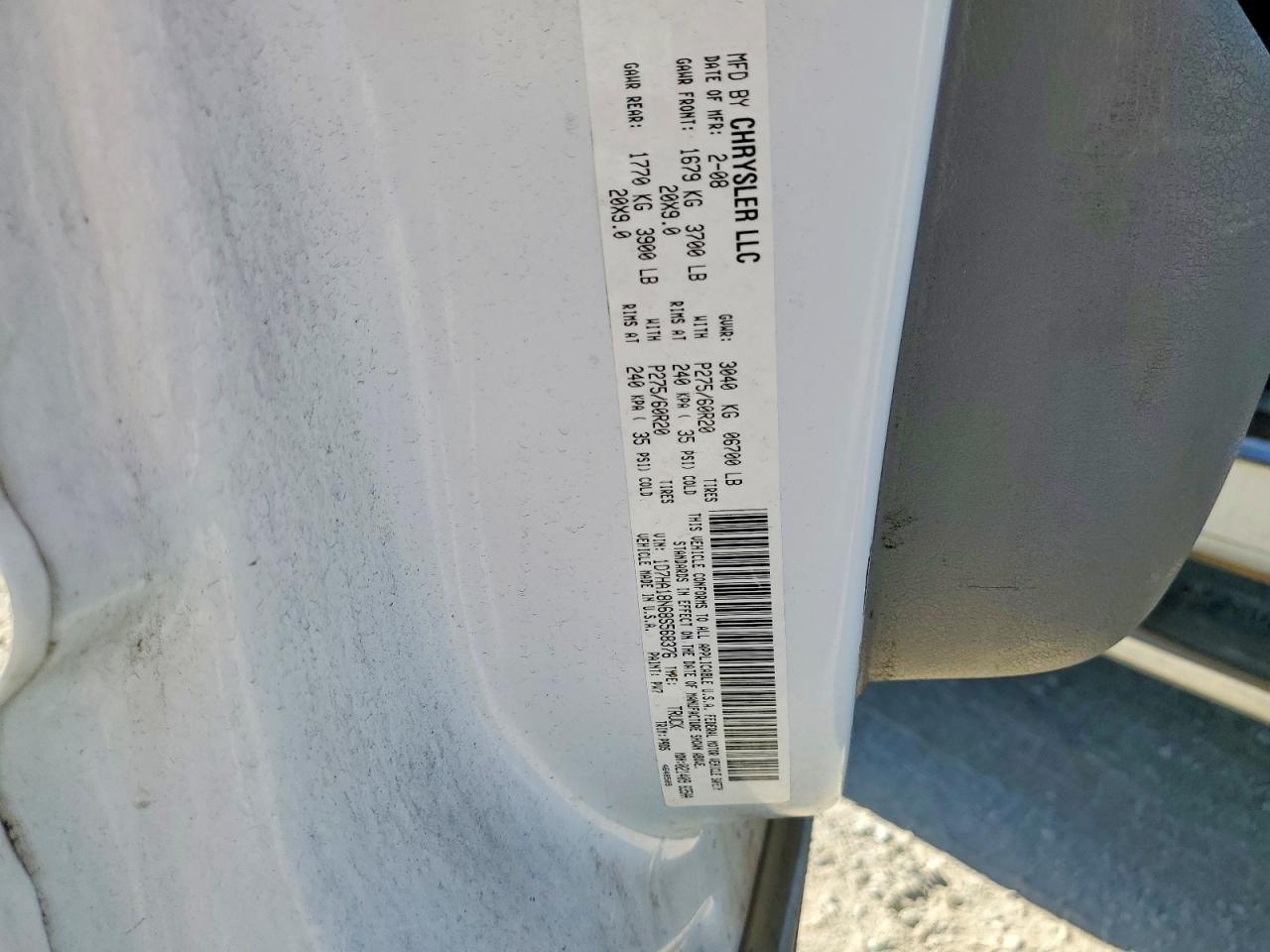 2008 DODGE RAM 1500