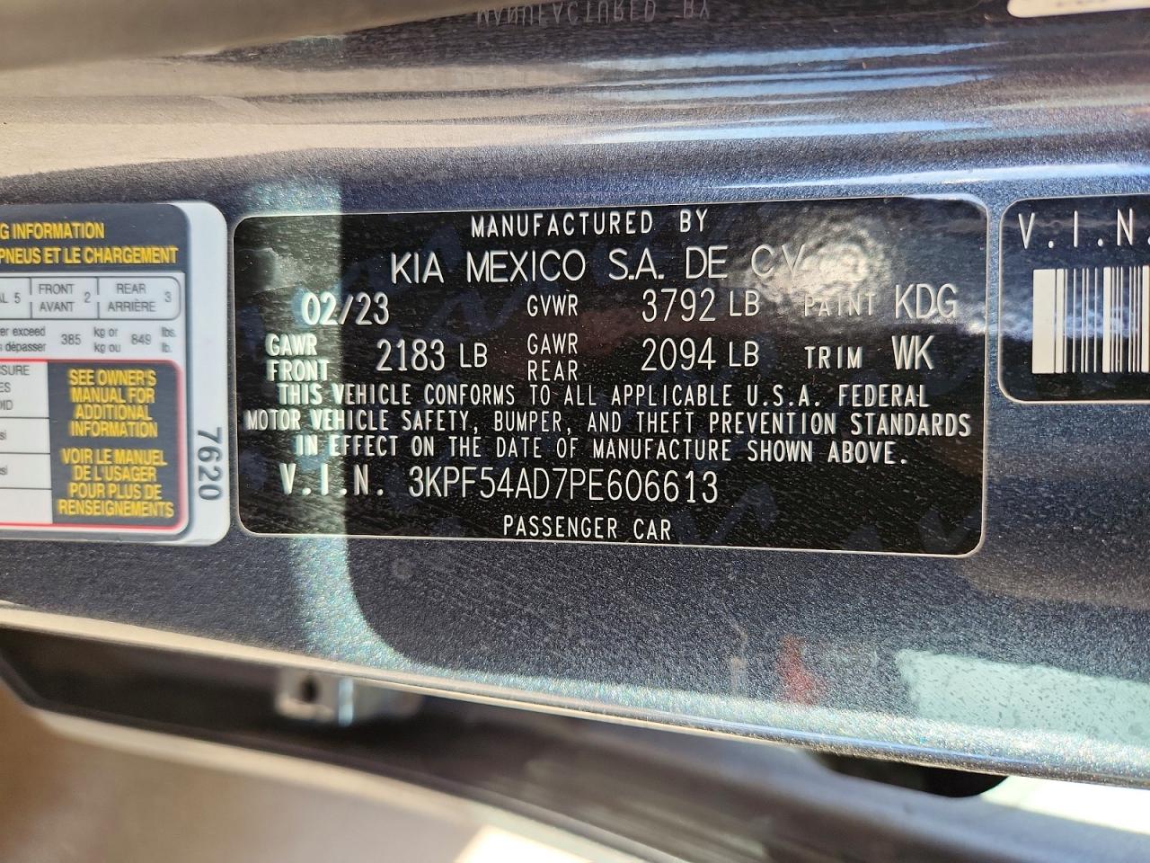 2023 KIA FORTE