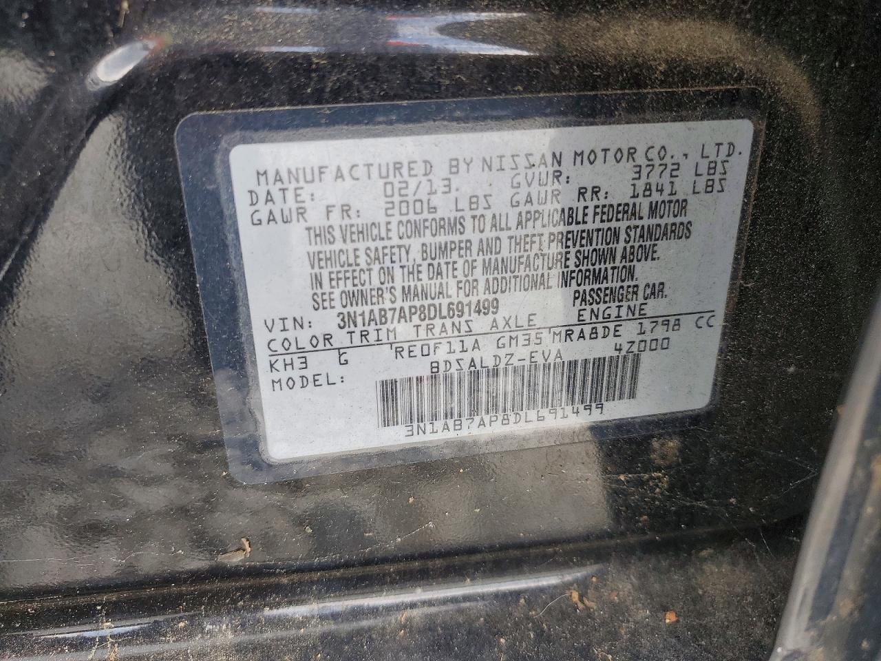 2013 NISSAN SENTRA