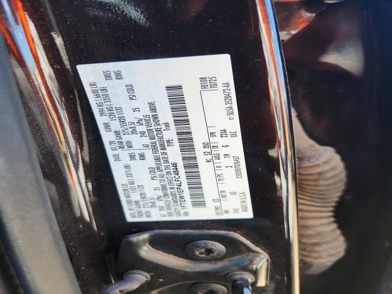 2020 FORD F150