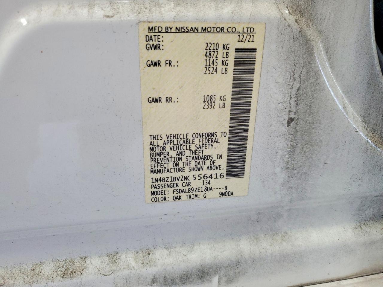 2022 NISSAN LEAF