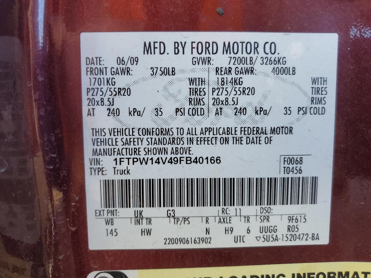 2009 FORD F-150