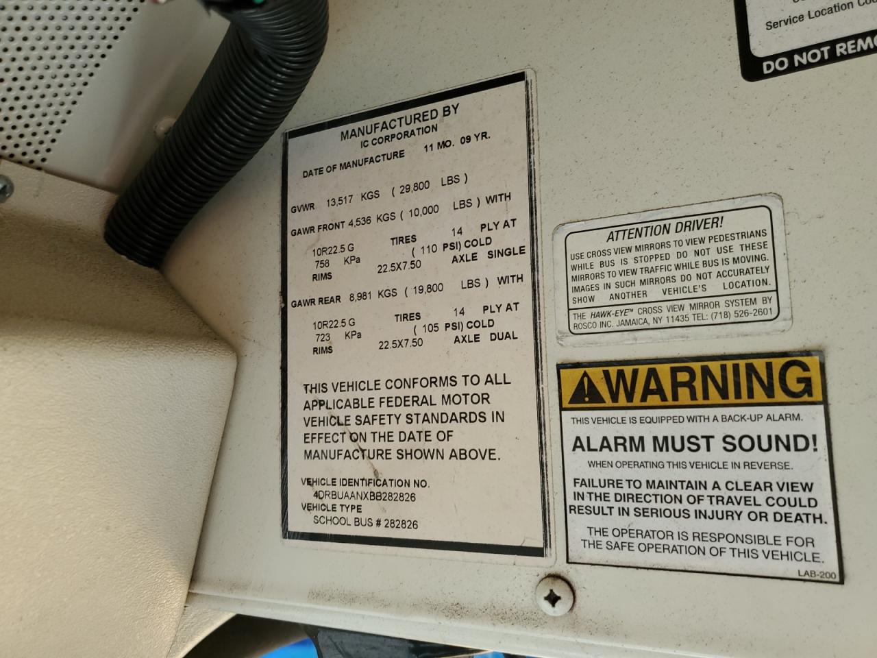 2011 IC CORPORATION CE SERIES