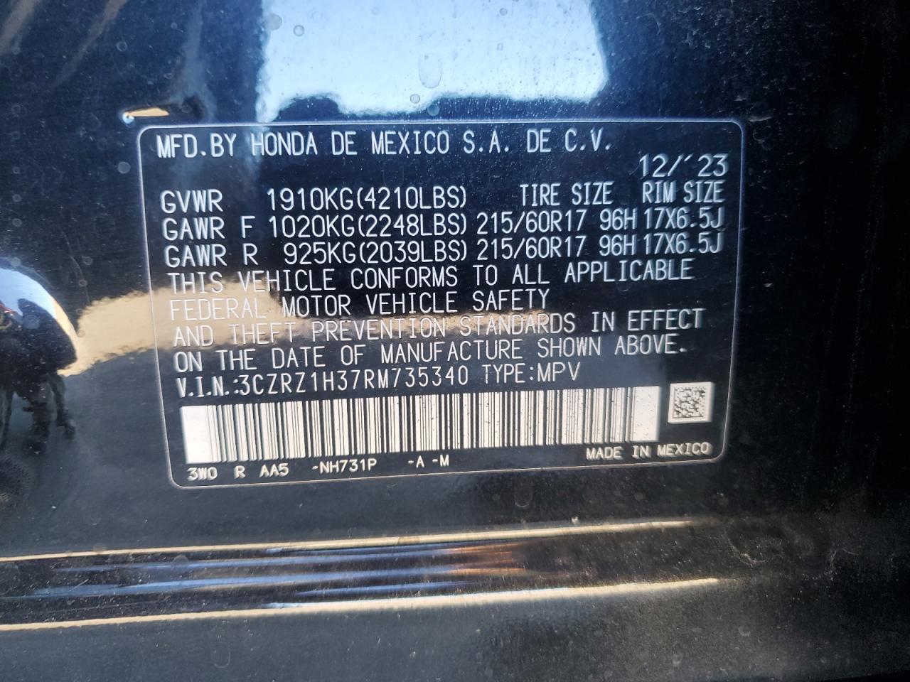 2024 HONDA HR-V