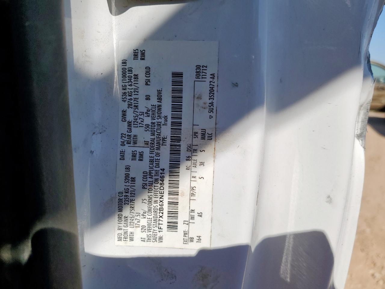 2022 FORD F250