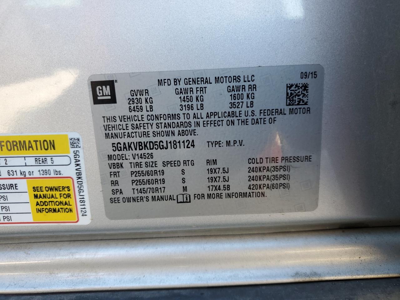 2016 BUICK ENCLAVE