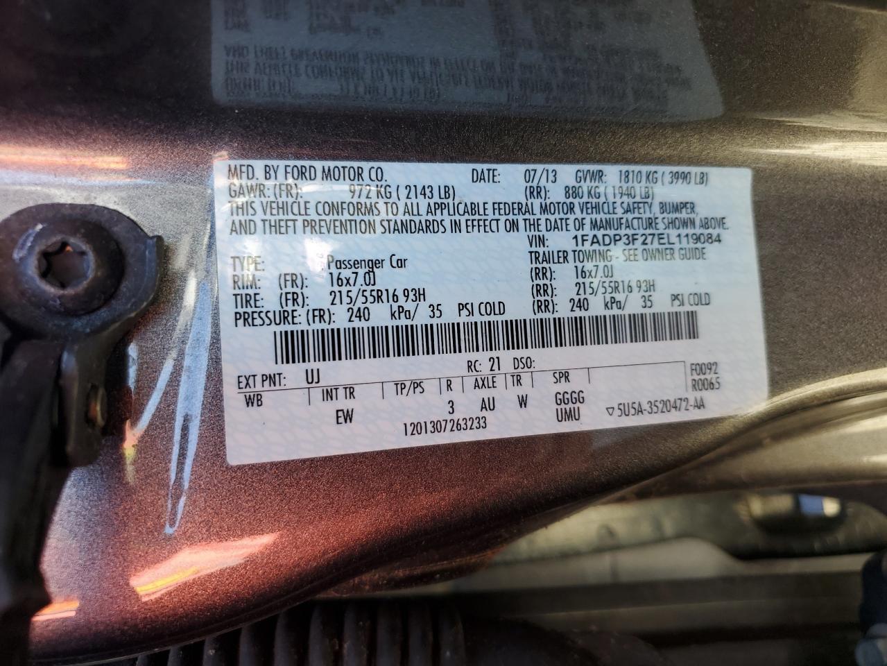 2014 FORD FOCUS