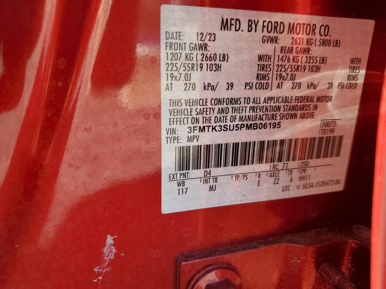 2023 FORD MUSTANG