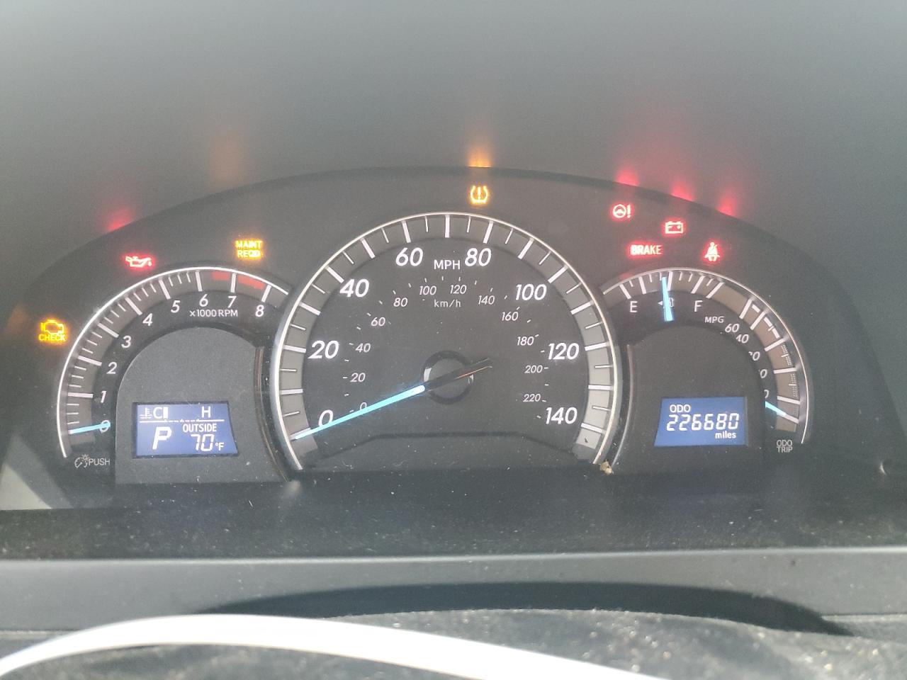 2012 TOYOTA CAMRY
