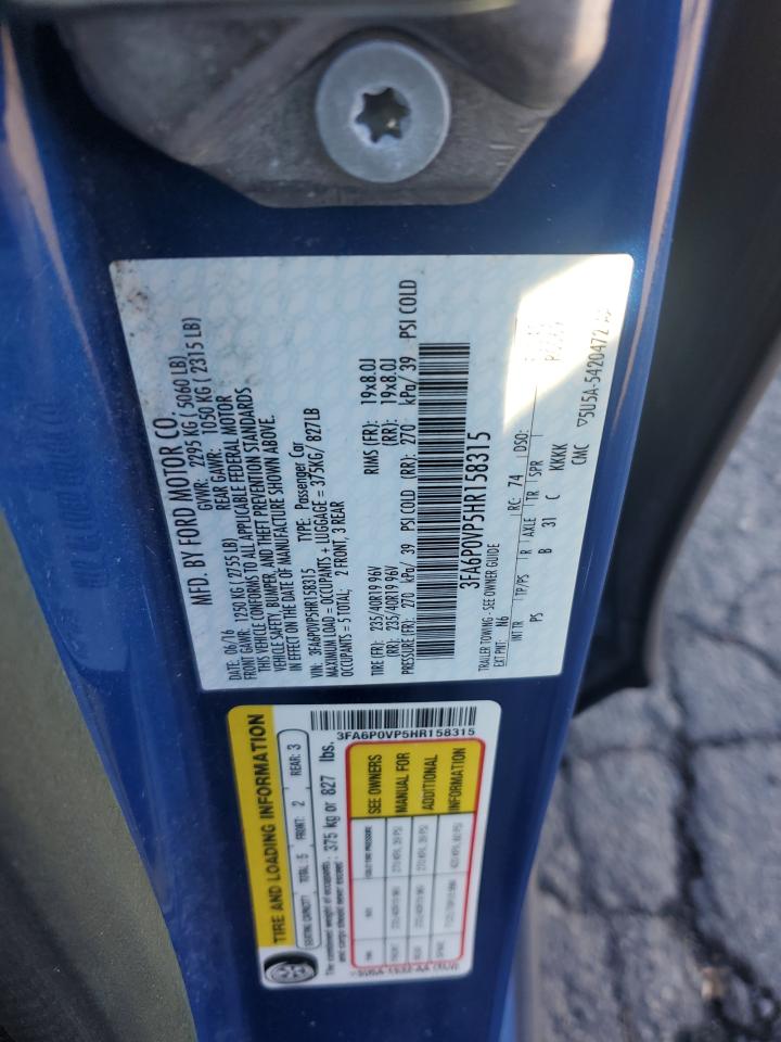 2017 FORD FUSION