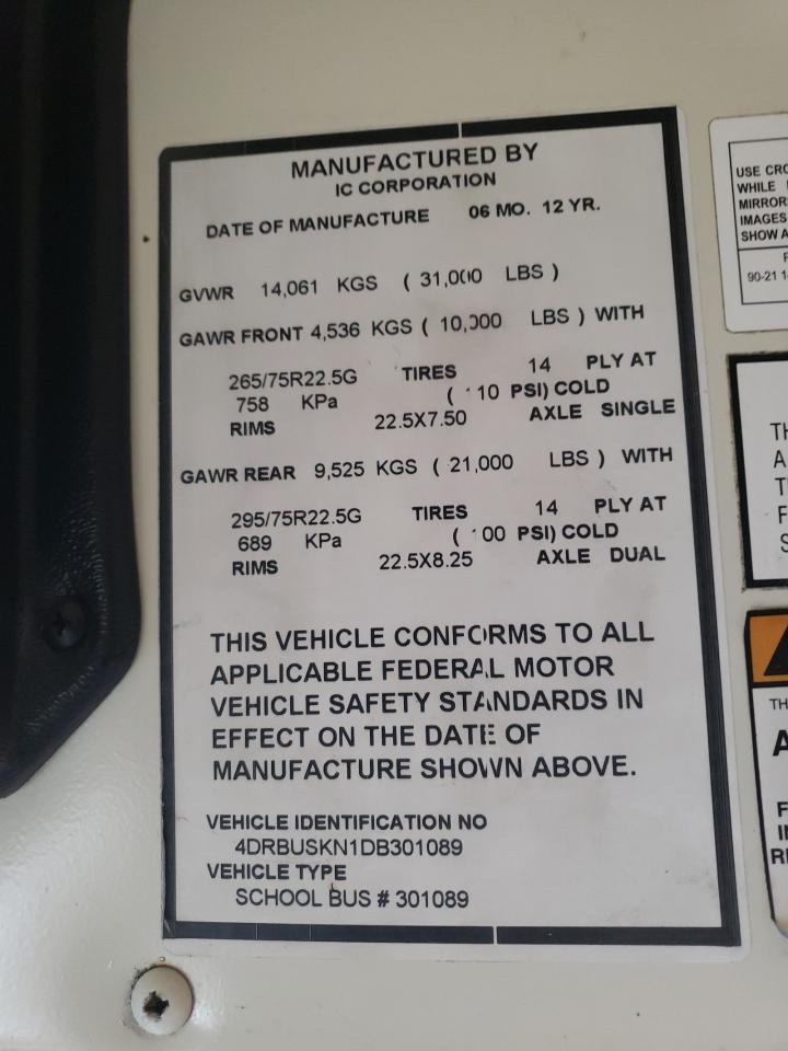 2013 IC CORPORATION CE SERIES