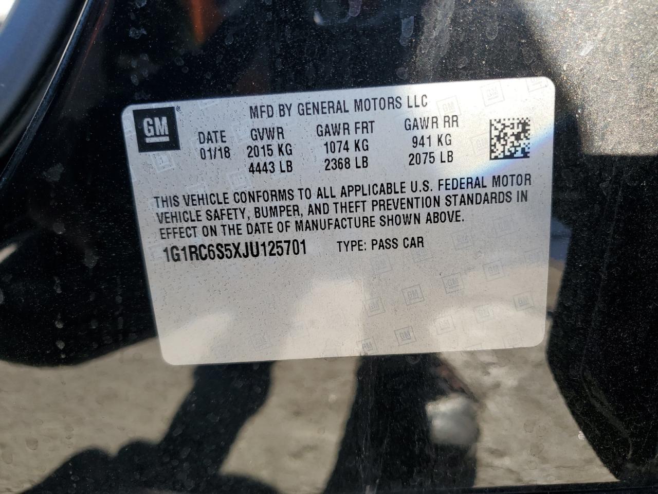 2018 CHEVROLET VOLT