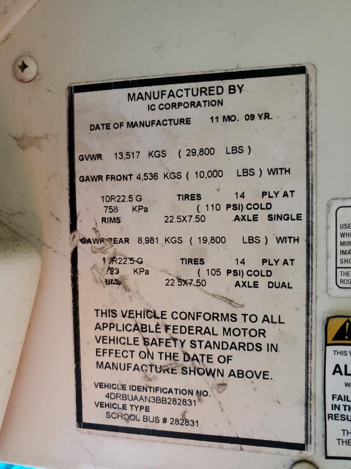 2011 IC CORPORATION CE SERIES