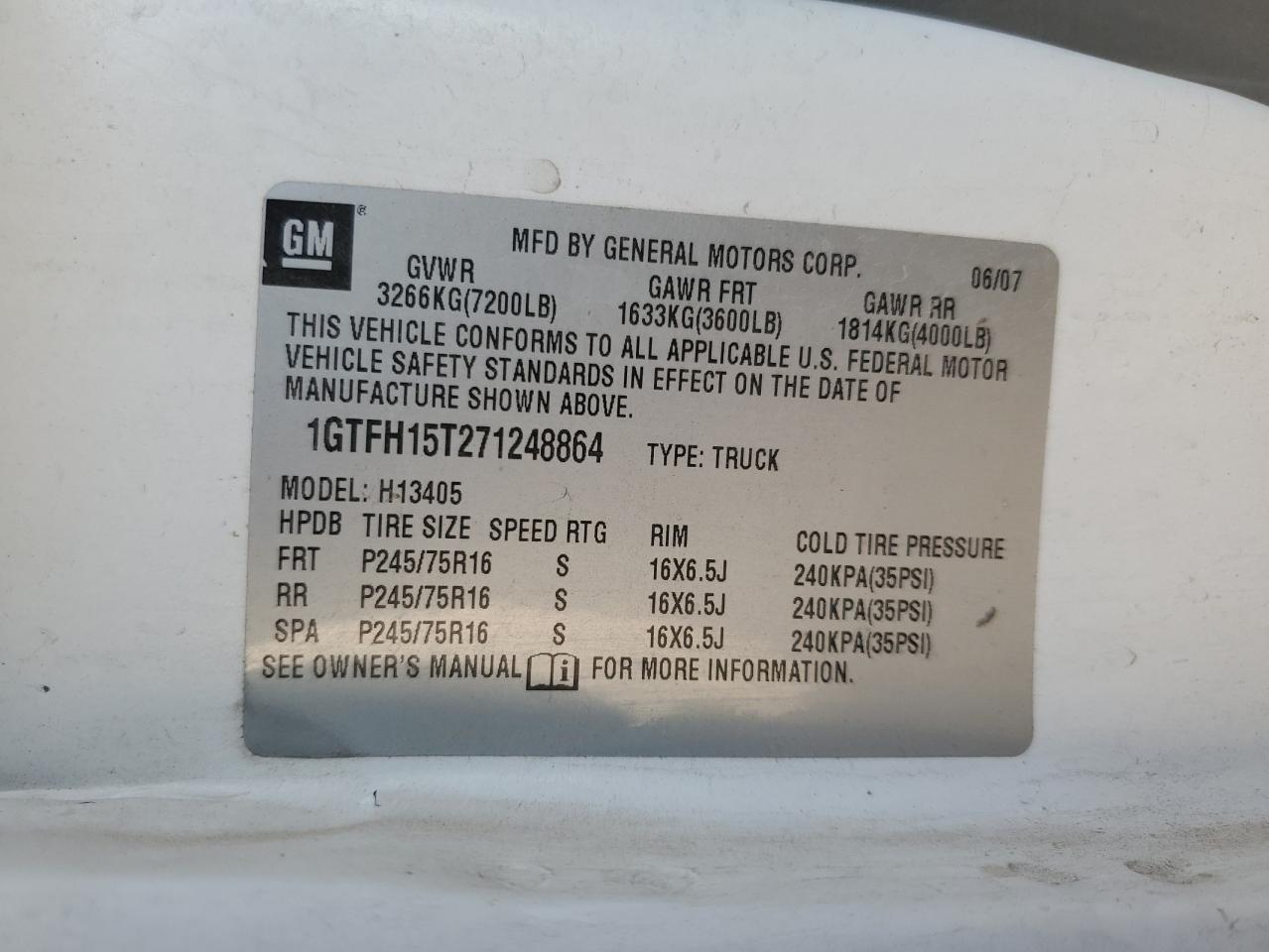 2007 GMC SAVANA