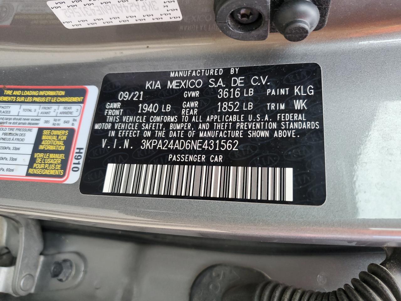 2022 KIA RIO