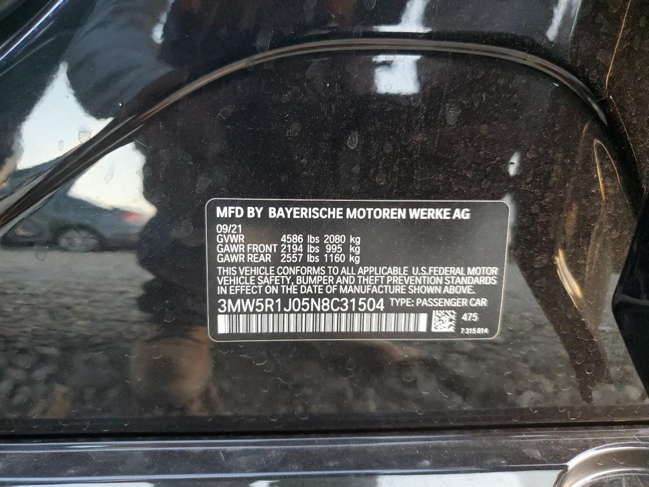2022 BMW 3 SERIES