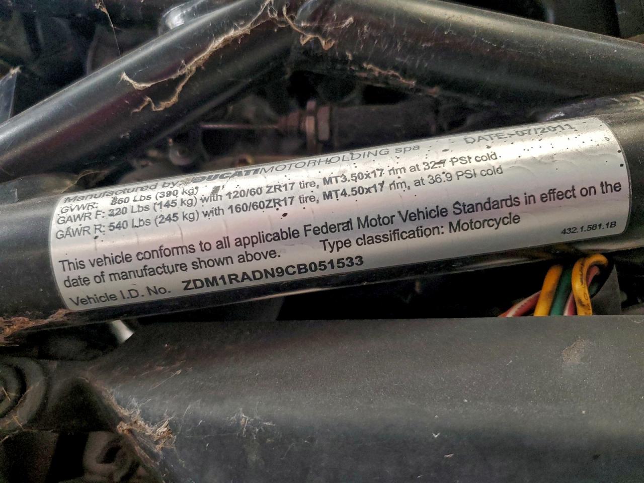 2012 DUCATI MONSTER