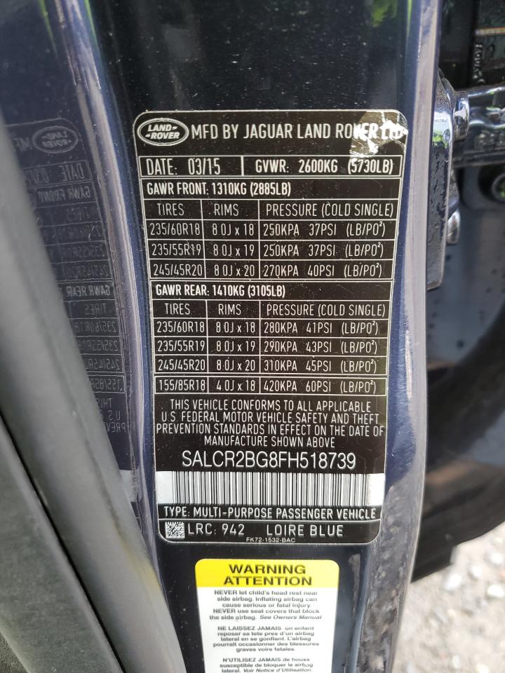 2015 LAND ROVER DISCOVERY