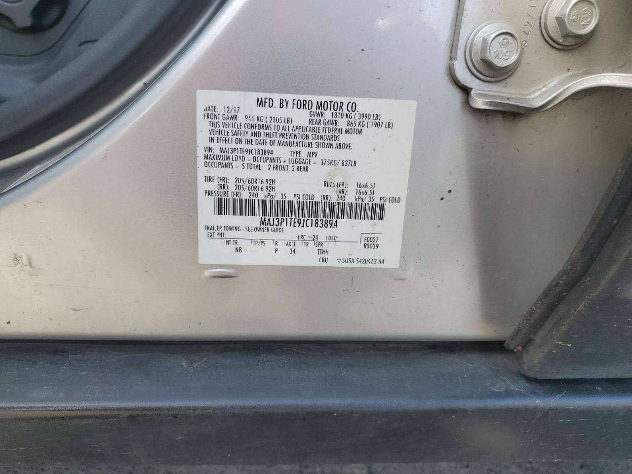 2018 FORD ECOSPORT