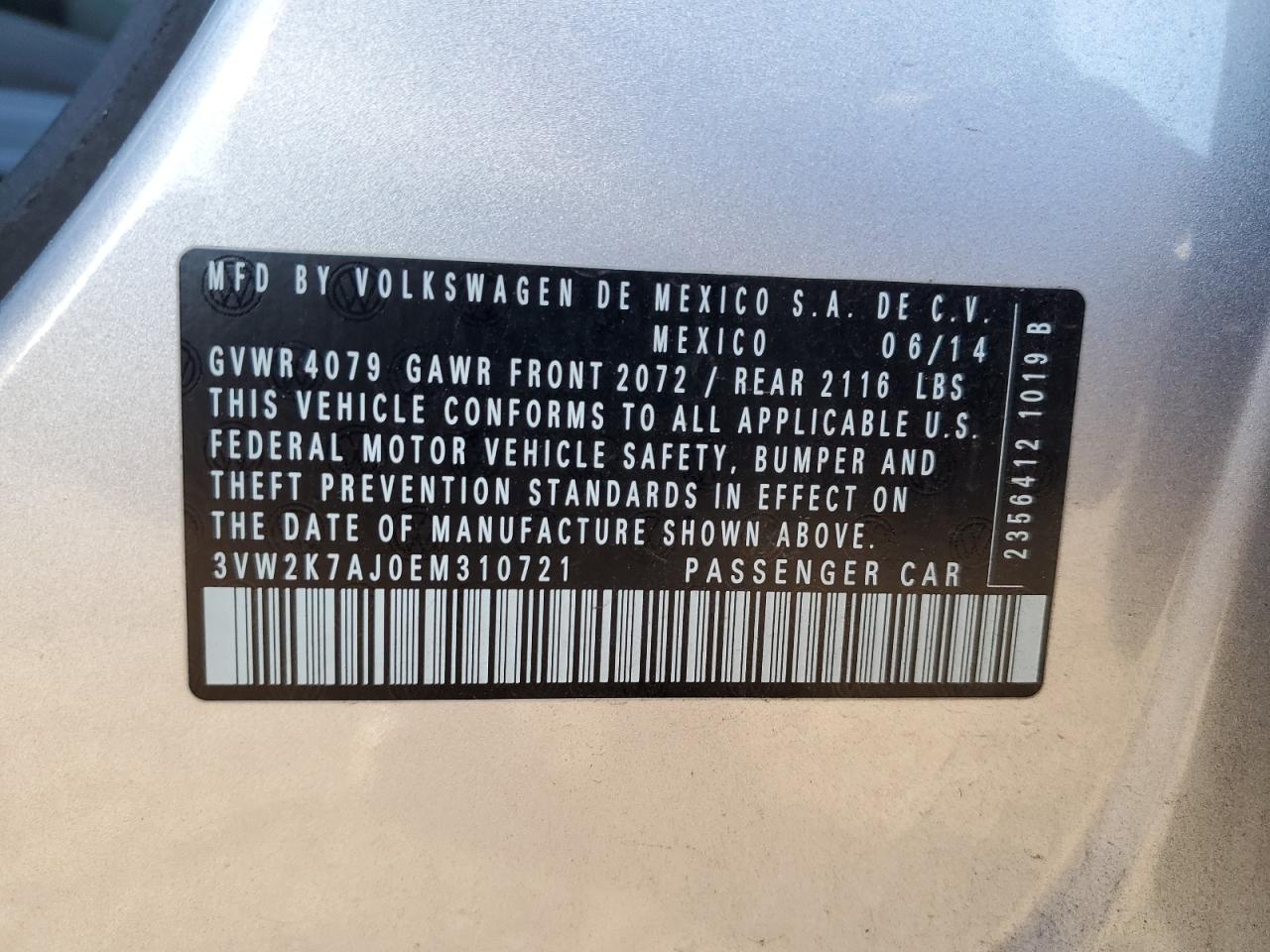 2014 VOLKSWAGEN JETTA