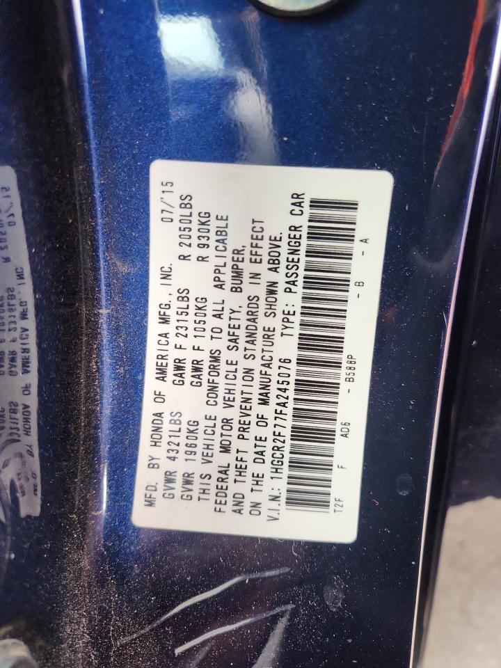2015 HONDA ACCORD